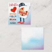 Funny Pizza Love Valentijn Notitiekaartje (Voorkant / Achterkant)