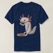 Funny Pizza Lover Axolotl T-shirt (Design voorkant)