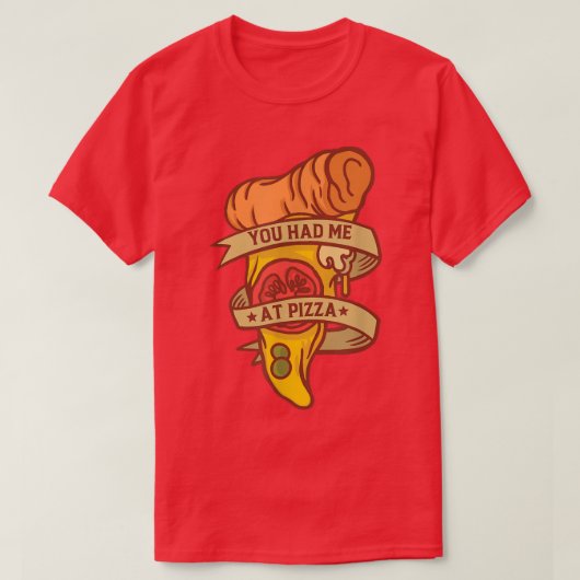 Funny Pizza Lover Quotes T-shirt (Design voorkant)