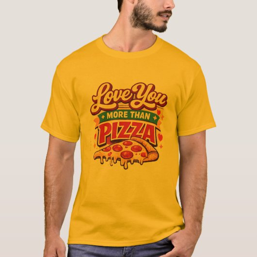 Funny pizza Lover Valentine Shirt -pizza Lover (Voorkant)