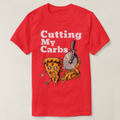 Funny Pizza Lovers die mijn krabben Pizza snijden T-shirt (Design voorkant)