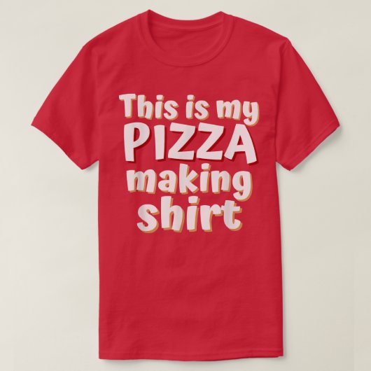 Funny Pizza Lovers Dit is mijn Pizza die T-shirt M (Design voorkant)