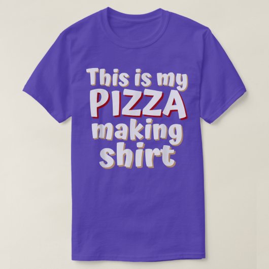 Funny Pizza Lovers Dit is mijn Pizza die T-shirt M (Design voorkant)
