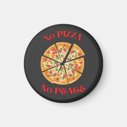 Funny Pizza Lovers Magneet (Voorkant)