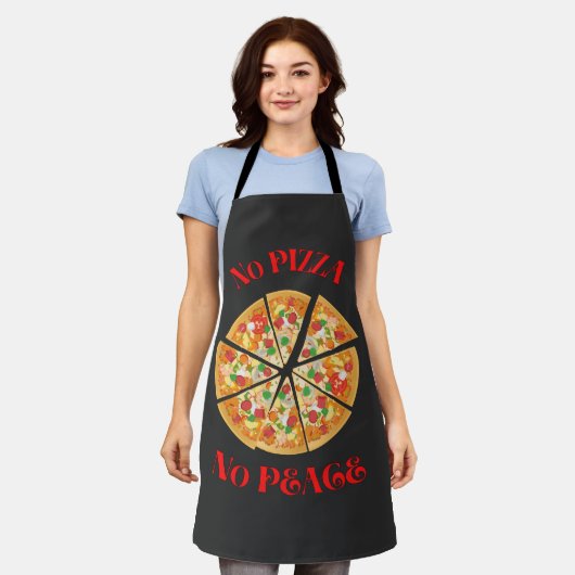 Funny Pizza Lovers Schort (Gedragen)