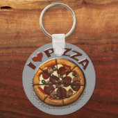 Funny Pizza Lover's Sleutelhanger (Voorkant)