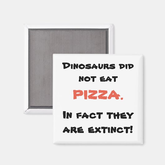 Funny pizza magnet (Voorkant / Achterkant)