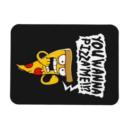 Funny pizza magnet magneet (Horizontaal)