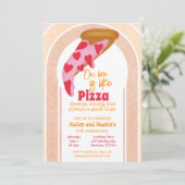 Funny Pizza Milestone Jubileum Kaart (Staand voorkant)