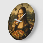 Funny Pizza Mona Lisa Grote Klok (Hoek)