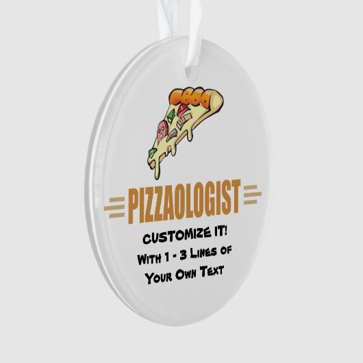 Funny Pizza Ornament (voorkant)