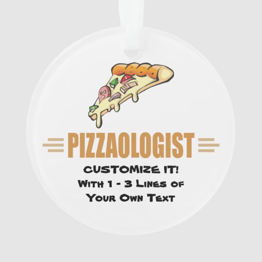 Funny Pizza Ornament (achterkant)