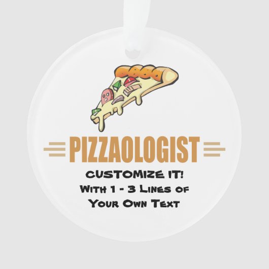 Funny Pizza Ornament (voorkant)