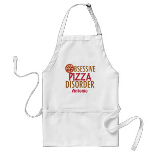 Funny Pizza Parlor Monogram Pizzeria Chef Standaard Schort
