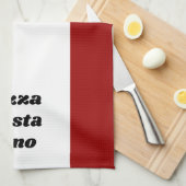 Funny Pizza Pasta Vino Naam Italiaans koken Theedoek (Quarter Fold)