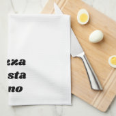 Funny Pizza Pasta Vino Name White Black Cooking Theedoek (Quarter Fold)