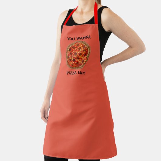Funny Pizza Pie Maker Pizzeria Apron Schort (Insitu)