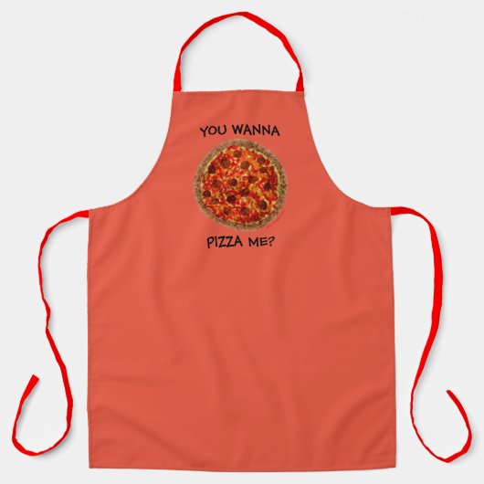 Funny Pizza Pie Maker Pizzeria Apron Schort (Voorkant)