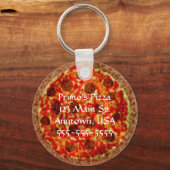 Funny Pizza Pizzeria Custom Promotion Sleutelhange Sleutelhanger (Voorkant)