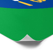 Funny Pizza Pun Love Triangle Kitchen Typografie Poster (Hoek)