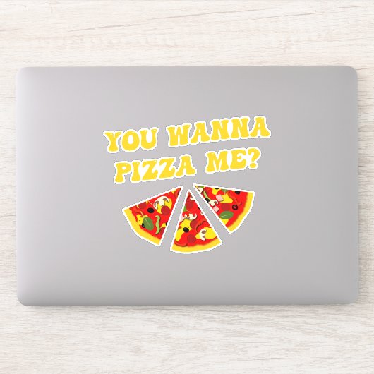 Funny Pizza Quote Sticker (Computer)