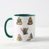 Funny Pizza Raccoon Set For Meme Lovers Mug Mok (Links)