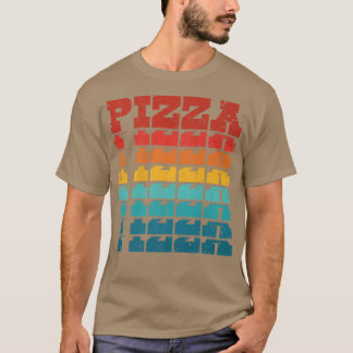 Funny Pizza Retro  Carb Pizza Lover Foodie T-shirt