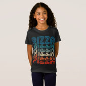 Funny Pizza Retro Carb Pizza Lover Foodie T-shirt (Voorkant volledig)