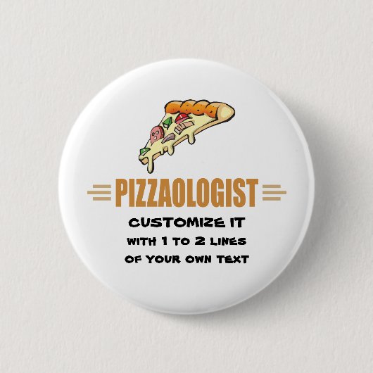 Funny Pizza Ronde Button 5,7 Cm (Voorkant)