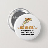 Funny Pizza Ronde Button 5,7 Cm (Voorkant /achterkant)