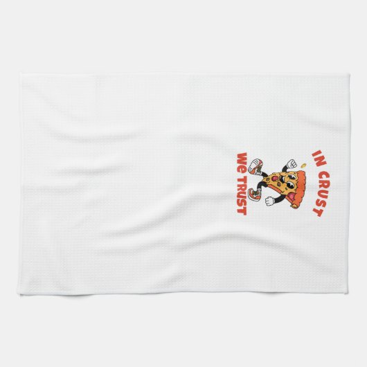 Funny Pizza Shirt – In Crust We Trust Graphic Tee Theedoek (Horizontaal)