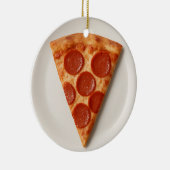 Funny Pizza Slice – Personalized Christmas Gift Keramisch Ornament (Rechts)