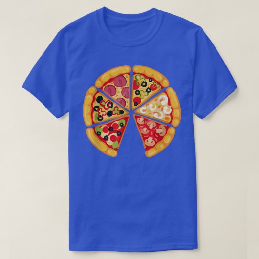 Funny Pizza Slice voor zijn en haar koppels T-shirt (Design voorkant)