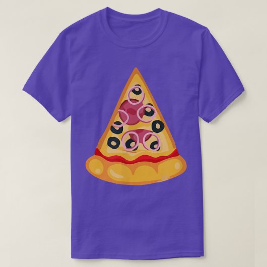 Funny Pizza Slice voor zijn en haar koppels T-shirt (Design voorkant)