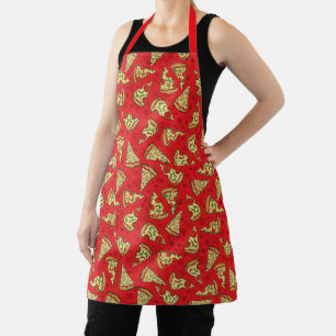 Funny Pizza Slices Food Pattern Schort