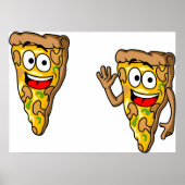 Funny Pizza Slices Poster (Voorkant)