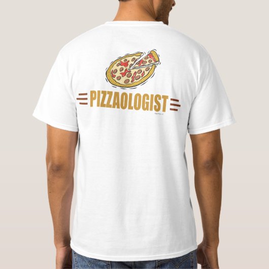 Funny Pizza T-shirt (Achterkant)