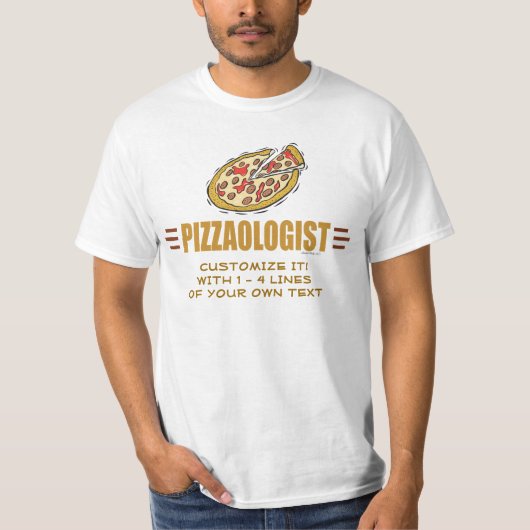 Funny Pizza T-shirt (Voorkant)