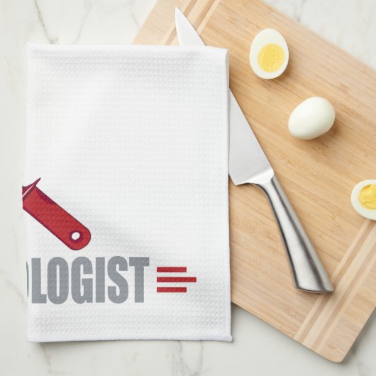 Funny Pizza Theedoek (Quarter Fold)