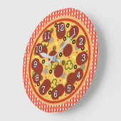 Funny Pizza Time Wall klok (Hoek)