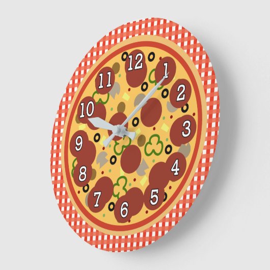 Funny Pizza Time Wall klok (Hoek)