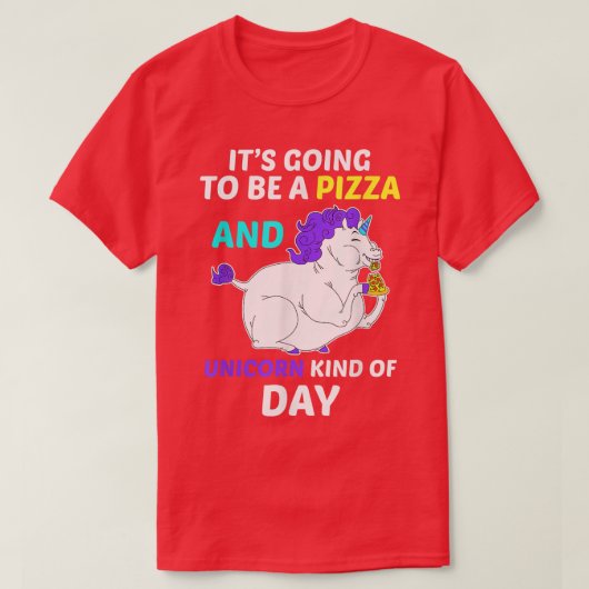 Funny Pizza Unicorn National Pizza Day Ts 121 388 T-shirt (Design voorkant)