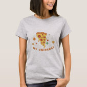 Funny Pizza Universe T-shirt (Voorkant)