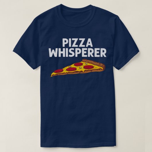 Funny pizza voor mannen Italiaans voedselpakket T-shirt (Design voorkant)