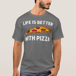 Funny pizza voor mannen Italiaans voedselpakket T-shirt