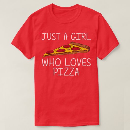 Funny Pizza voor meisjes Kind Italiaans voedsel Pi T-shirt (Design voorkant)