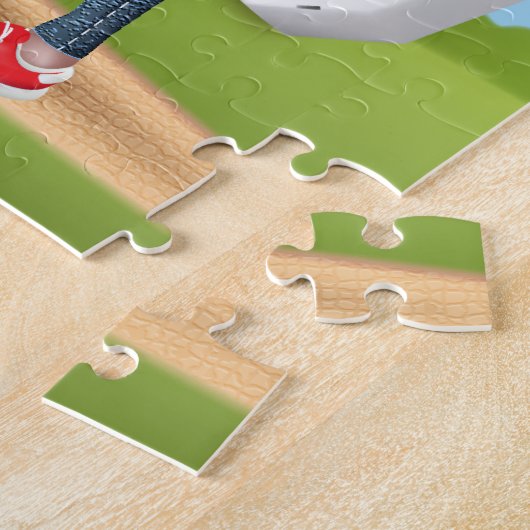 Funny Pizza Vrijgezellenfeest Legpuzzel (Zijkant)