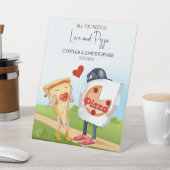 Funny Pizza Vrijgezellenfeest Reclamebord Met Voetstuk (Insitu)