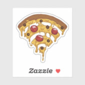 Funny Pizza WIFI symbool grafische cartoon Tiener  Sticker (Vel)