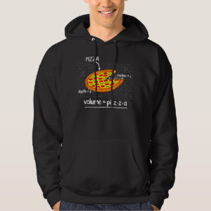 Funny Pizza Wiskunde Lovers Fast Food Volume Formu Hoodie